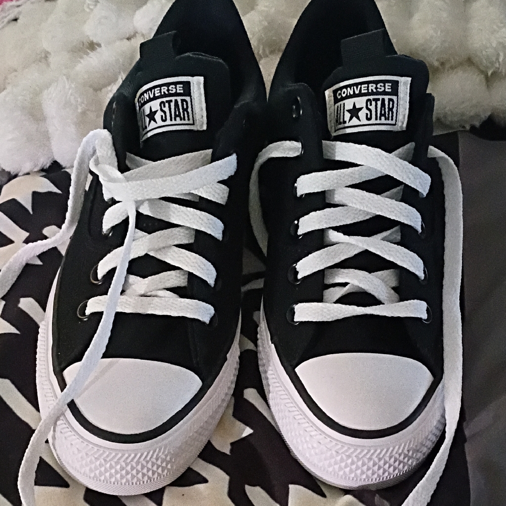 Converse Black and White High-Top Sneakers